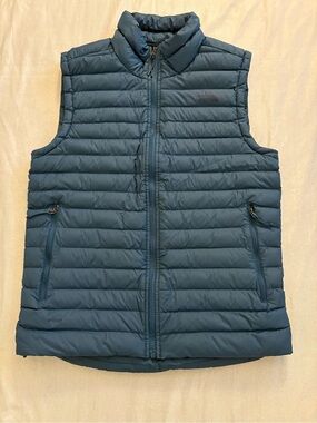 The North Face Stretch 700 Down Vest - Men's S Color Monterey Blue
